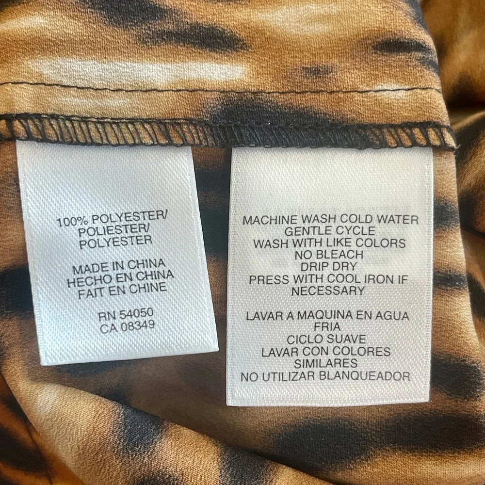 Anne Klein Sz.L animal print blouse - Picture 8 of 8